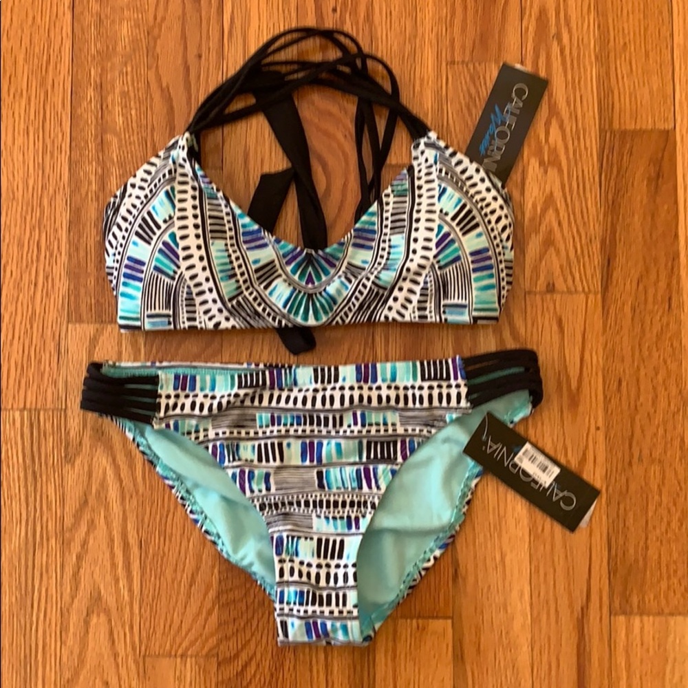 2 piece bikini bathing suit.